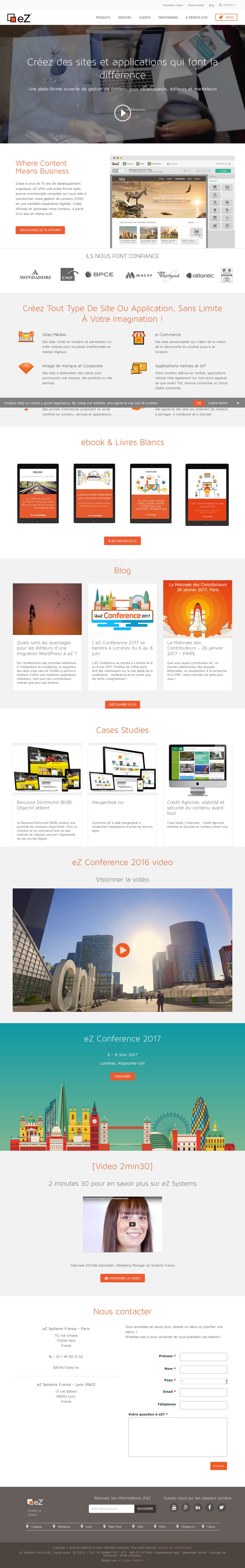 Homepage EZ Publish